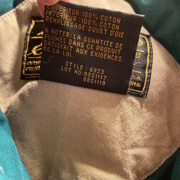 VTG Eddie Bauer Quilt Lined Goose Down Vest Canvas Field Chore Hunting Mens M - Picture 10 of 16